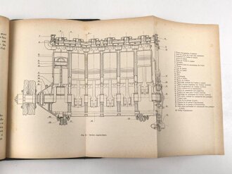 Frankreich "Fiat Moteur A-12 bis Usage et Entretien" datiert 1937, 78 Seiten, gebraucht, DIN A5, französisch