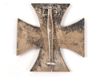 Eisernes Kreuz 1. Klasse 1939,  unmarkiertes Stück.  Der Eisenkern zu 100% geschwärzt