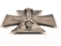 Eisernes Kreuz 1. Klasse 1939,  unmarkiertes Stück.  Der Eisenkern zu 100% geschwärzt