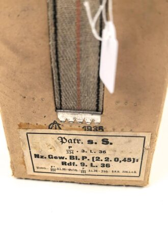 Pappkasten für 300 Schuss Munition 8 x 57 ( für k98 ) . 20 Pappschachteln enthalten, alles zusammengehörig. OHNE Inhalt - Complete matching set for 300 k98 rounds, EMPTY BOXES