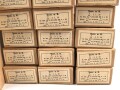Pappkasten für 300 Schuss Munition 8 x 57 ( für k98 ) . 20 Pappschachteln enthalten, alles zusammengehörig. OHNE Inhalt - Complete matching set for 300 k98 rounds, EMPTY BOXES