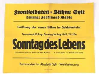 "Frontsoldaten Bühne Sylt - Sonntag des...