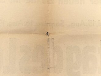 "Frontsoldaten Bühne Sylt - Sonntag des Lebens" Wandanschlag, DIN A3 gefalten