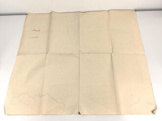 Landkarte "Stolp, Danzig, Bromberg Marienwerder" datiert 1914, viele kleine Löcher, Maße:97 x 85 cm