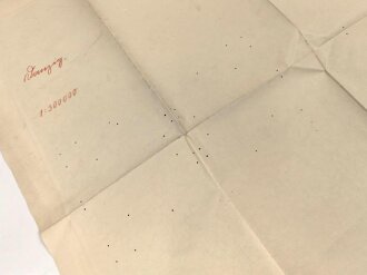 Landkarte "Stolp, Danzig, Bromberg Marienwerder" datiert 1914, viele kleine Löcher, Maße:97 x 85 cm