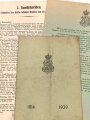 "125 Jahrfeier des ehemaligen königlich preußischen Garde-Schützen-Bataillons 1339" Progammheft und Rundschreiben