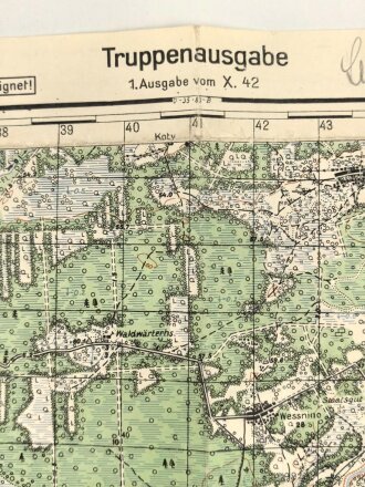 "Russlandkarte - Truppenausgabe von 1942",...