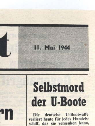 Großbritannien 2. Weltkrieg, "Luftpost - Atlantik-Wall: Zerstörung der deutschen Verkehrsader", G20, 11. Mai 1944, Nr. 36