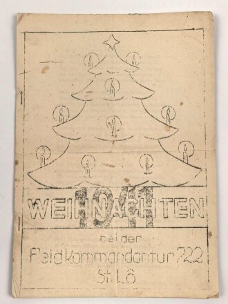 "Weihnachten bei der Feldkommandantur 722 St....