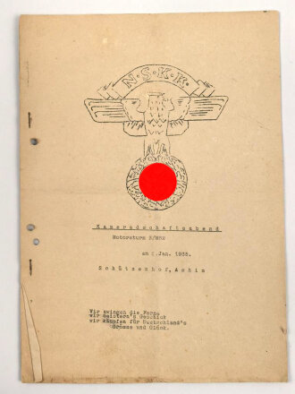 "NSKK Kameradschaftsabend Motorsturm 3/M62 am 4....