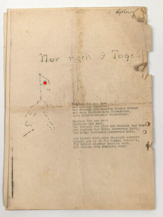 "NSKK Kameradschaftsabend Motorsturm 3/M62 am 4. Januar 1935" gebraucht, DIN A4