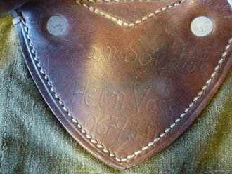 Rucksack für Gebirgsjäger Wehrmacht datiert 1942, stärker getragenes Stück