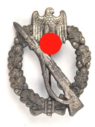 Infanteriesturmabzeichen in silber, Zink versilbert, Hersteller R.S.  für Rudolf Souval, Wien
