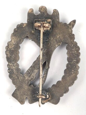 Infanteriesturmabzeichen in silber, Zink versilbert, Hersteller R.S.  für Rudolf Souval, Wien