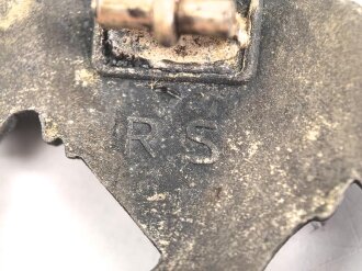 Infanteriesturmabzeichen in silber, Zink versilbert, Hersteller R.S.  für Rudolf Souval, Wien