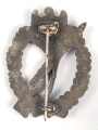 Infanteriesturmabzeichen in silber, Zink versilbert, Hersteller R.S.  für Rudolf Souval, Wien