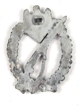 Infanteriesturmabzeichen in silber, Zink versilbert, Nadelsystem fehlt