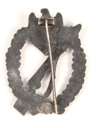 Infanteriesturmabzeichen in silber, Zink versilbert, Gegenhaken fehlt