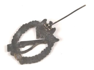 Infanteriesturmabzeichen in silber, Zink versilbert, Gegenhaken fehlt