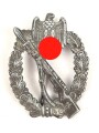 Infanteriesturmabzeichen in silber, Zink versilbert, Gegenhaken fehlt