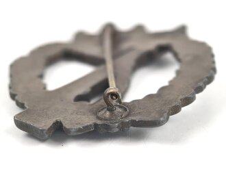 Infanteriesturmabzeichen in bronze, Zink bronziert, Hersteller MK im Dreieck