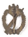 Infanteriesturmabzeichen in bronze, Zink bronziert, Hersteller MK im Dreieck