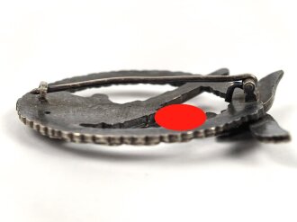 Flakkampfabzeichen der Luftwaffe. Buntmetall, Hersteller Brehmer Markneukirchen. Guter Zustand