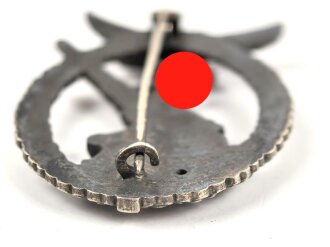 Flakkampfabzeichen der Luftwaffe. Buntmetall, Hersteller Brehmer Markneukirchen. Guter Zustand