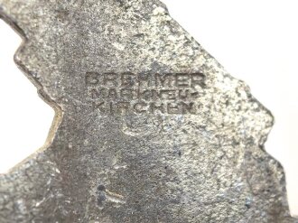 Flakkampfabzeichen der Luftwaffe. Buntmetall, Hersteller Brehmer Markneukirchen. Guter Zustand