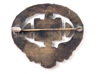 Deutsches Schwerathleten Sportabzeichen 2. Modell in Bronze , ohne Hersteller, guter Zustand