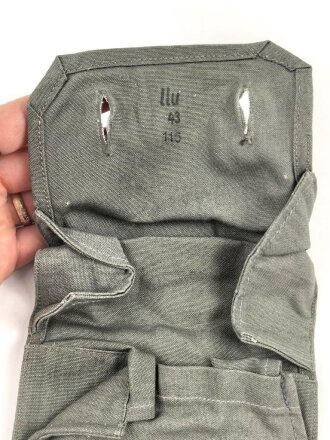 Koppeltasche für einen Ersatz Gasmaskenfilter der Wehrmacht, datiert 1943
