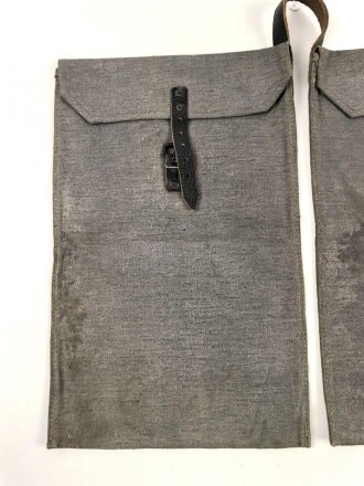 Wehrmacht, Beutel für Gewehrgranaten . Graue Ausführung datiert 1942, ungebrauchtes Stück mit leichten Lagerspuren