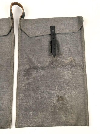 Wehrmacht, Beutel für Gewehrgranaten . Graue Ausführung datiert 1942, ungebrauchtes Stück mit leichten Lagerspuren