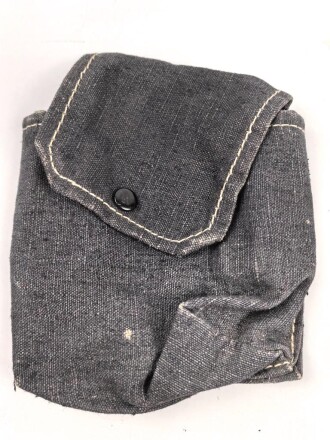 Blaue Webleinentasche Wehrmacht, für mich nicht zuzuordnen, Maße etwqa 13 x 16 x 7cm