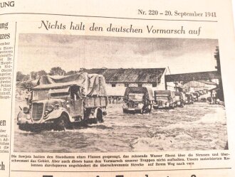 "Deutsche Zeitung in Norwegen - England und USA geben Sowjets auf" 20. September 1941, 10 Seiten