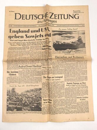 "Deutsche Zeitung in Norwegen - England und USA...