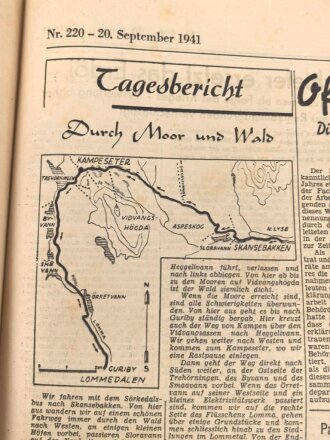 "Deutsche Zeitung in Norwegen - England und USA geben Sowjets auf" 20. September 1941, 10 Seiten