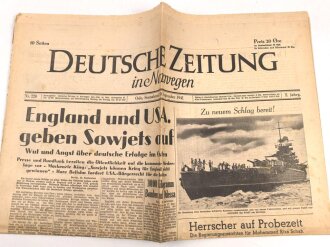 "Deutsche Zeitung in Norwegen - England und USA...
