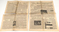 "Deutsche Zeitung in Norwegen - England und USA geben Sowjets auf" 20. September 1941, nicht vollständig, defekt 4 Seiten