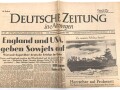 "Deutsche Zeitung in Norwegen - England und USA geben Sowjets auf" 20. September 1941, nicht vollständig 6 Seiten