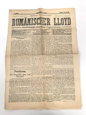 "Rumänischer Lloyd - Unabhängige deutsche...