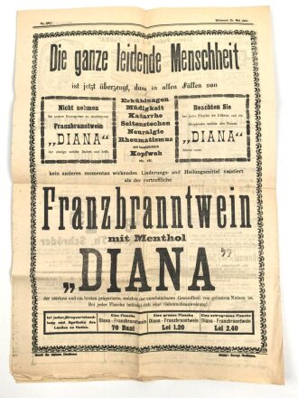 "Rumänischer Lloyd - Unabhängige deutsche Tageszeitung" 25. Mai 1910