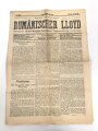 "Rumänischer Lloyd - Unabhängige deutsche Tageszeitung" 25. Mai 1910