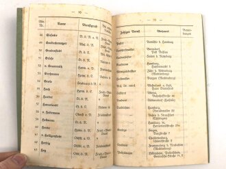 "Mitgliederliste des Vereins der Offiziere des ehemailgen Lauenburgischen Jäger-Btls Nr. 9", datiert 1924, ca. DIN A5