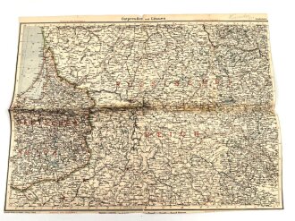 Landkarte"Ostpreußen und Litauen" Maße: 51 x 40 cm