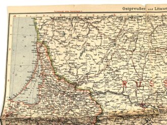 Landkarte"Ostpreußen und Litauen" Maße: 51 x 40 cm