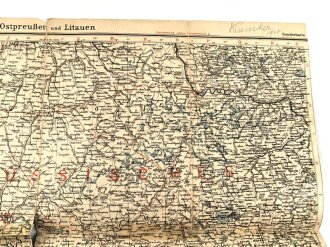 Landkarte"Ostpreußen und Litauen" Maße: 51 x 40 cm