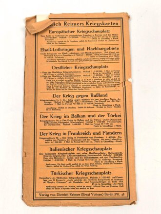 1.Weltkrieg"Der Krieg im Balkan und der Türkei" datiert 1915, Maße: 96 x 93 cm