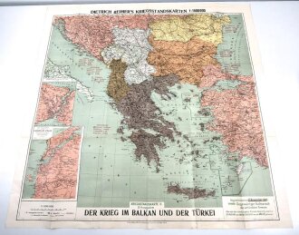 1.Weltkrieg"Der Krieg im Balkan und der Türkei" datiert 1915, Maße: 96 x 93 cm