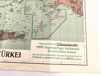 1.Weltkrieg"Der Krieg im Balkan und der Türkei" datiert 1915, Maße: 96 x 93 cm